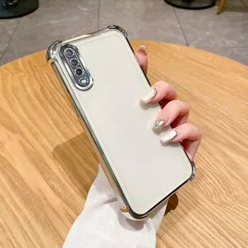 Для Huawei P smart Pro 2019 Чехол Huawei Y9S Чехол для Huawei Y9s Чехол для телефона Мягкий бампер Противоударный защитный чехол Прозрачная гальваническая пластина For Huawei Y9S