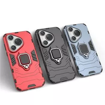 Для Huawei Pura 70 Pro+ Чехол для Pura 70 Pro Чехол 6,8 дюймов Броня Кольцо для пальцев Жесткий противоударный защитный бампер для Pura 70 Pro For Pura 70 Pro Plus