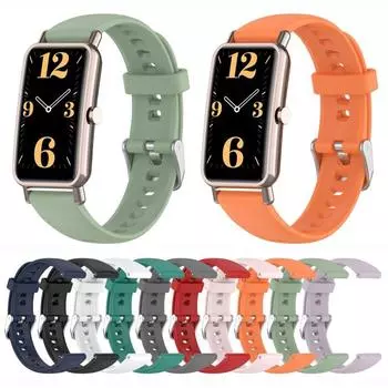 Для Huawei Watch Fit Mini 16 мм силиконовый ремешок для часов For Huawei Watch Fit Mini белый