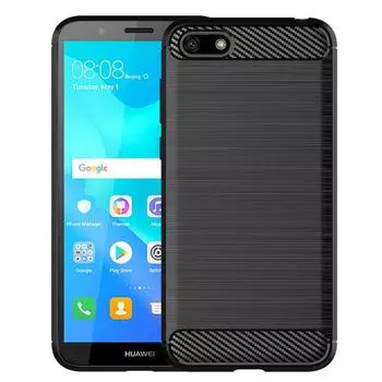 Для Huawei y5 2018 Y5 Pro 2018 чехол силиконовый противоударный карбоновый чехол для задней крышки для y5 prime 2018 чехлы для телефонов Coque Fundas Y5 2018 чёрный
