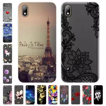 Для Huawei Y5 2019 Y 5 2019 Y52019 AMN-LX9 чехол Мягкая силиконовая задняя крышка чехол для телефона фиолетовый