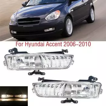Для Hyundai Accent 2006 2007 2008 2009 2010 автомобиля передний бампер противотуманная фара противотуманная фара 1pc left