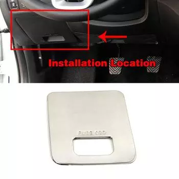 Для Hyundai Creta IX25 2016-2018 ящик для хранения перчаток со стороны водителя, регулировка кнопки переключения, отделка, внутренняя отделка из нержавеющей стали серебряный