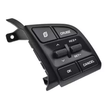 Для Hyundai Для Tucson Кнопка переключения рулевого колеса Высококачественный пластик Быстрая установка Правая черная Прямая замена CHINA