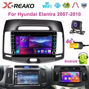 Для Hyundai Elantra 2007-2010 Android 2din Car Radio Car Stereo Multimedia Player Carplay Autoradio GPS Navigation DSP 4+64