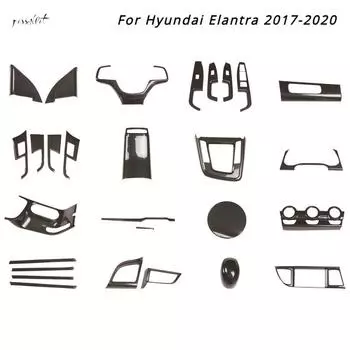 Для Hyundai Elantra 2010-2020 Аксессуары для интерьера Центральная консоль Панель рулевого колеса Задняя панель воздуховода Панель передач Наклейка на автомобиль ABS for Cherokee