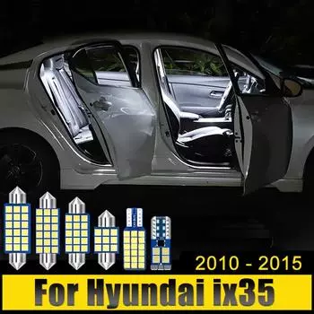 Для Hyundai IX35 2010 2011 2012 2013 2014 2015 4 шт. безошибочные 12 В светодиодные автомобильные плафоны для чтения багажника лампы аксессуары белый