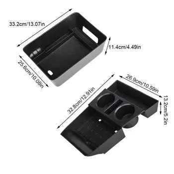 Для Hyundai Santa Fe 2025 года выпуска органайзер для перчаток под центральной консолью подлокотника ящик для хранения с подстаканником
