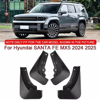 Для Hyundai SANTA FE MX5 2024 2025 автомобильный стайлинг ABS автомобильные брызговики брызговики брызговики передние задние крылья аксессуары чёрный