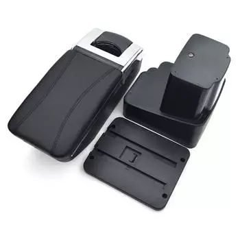 Для Hyundai Solaris/Verna, автомобильный подлокотник, центральный ящик для хранения с подстаканником, автомобильный Стайлинг чёрный