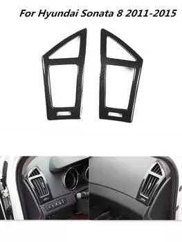 Для Hyundai Sonata 2011-015 Аксессуары Центральная консоль Выключатель коробки передач Окна Панель управления Дверная ручка Наклейки из углеродного волокна ABS