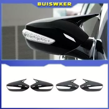 Для Hyundai Sonata DN8 2011-2014 Крышка зеркала заднего вида, накладки на крылья, наружная отделка корпуса двери в стиле карбона
