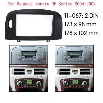 Для Hyundai Sonata NF Sonica 2004-2008 автомобильная 2Din аудиопанель модификация панель DVD навигационная панель рамка автомобильная панель стерео Rad чёрный