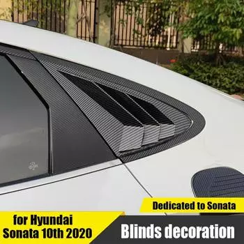 Для Hyundai Sonata задние треугольные жалюзи модифицированы из АБС-пластика, специальная отделка боковых окон снаружи