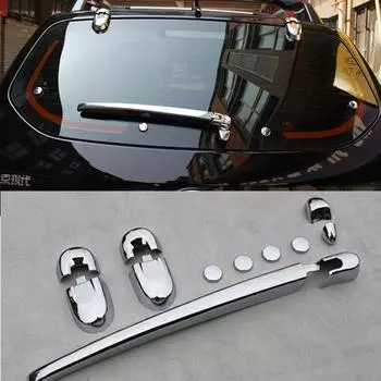 Для Hyundai Tucson 2004-2013 12 шт./лот стайлинга автомобилей ABS Хром Серебристый насадка стеклоочистителя заднего стекла Накладка