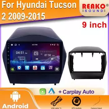 Для Hyundai Tucson 2 LM IX35 2009-2015 Универсальный GPS WiFi Автомобильный Радио Мультимедиа Видео Плеер Навигация Android OS Беспроводной 4 core 1GB+32GB carplay