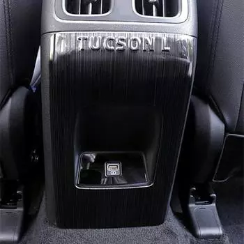 Для Hyundai Tucson L 2021 1x подлокотник из нержавеющей стали, задняя защитная накладка от ударов