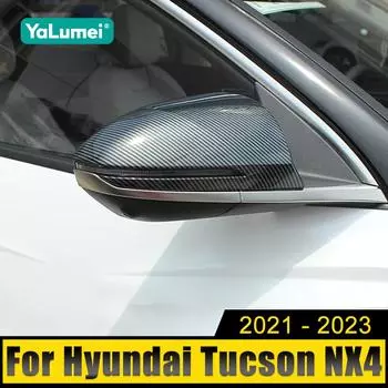 Для Hyundai Tucson NX4 2021 2022 2023 Tucson Hybrid N Line Car Зеркало заднего вида Боковая крышка Корпус Отделка Молдинг Аксессуары
