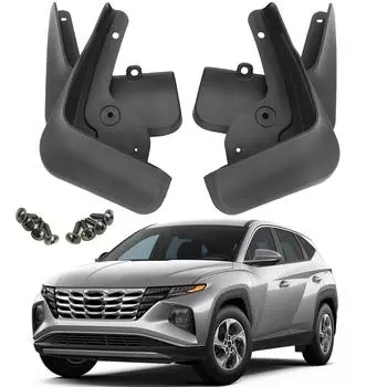 Для Hyundai Tucson NX4 2022 2023 Брызговики Брызговик Брызговики переднее заднее крыло расклешенный автомобильный Стайлинг чёрный
