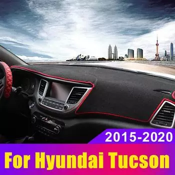 Для Hyundai Tucson TL 2015 2016 2017 2018 2019 2020 чехол на приборную панель автомобиля, избегайте света, коврик для панели приборов, коврики, аксессуары LHD 2015-2018 Red