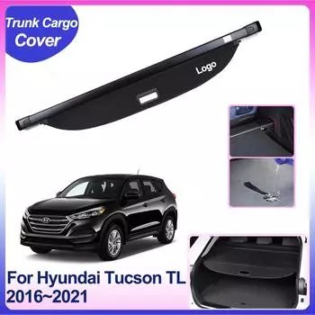 Для Hyundai Tucson TL N-Line 2016~2024 Задний багажник Грузовая крышка Защитная перегородка Щит Теневые шторы Аксессуары