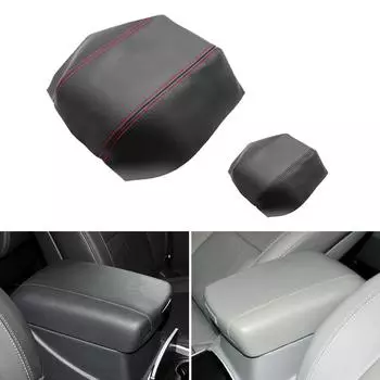 Для Hyundai Veracruz, центральная консоль, подлокотник, кожаный чехол из микрофибры, внутренняя отделка чёрный