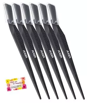 для идеальных бровей с заостренным кончиком AUGER Eyebrow Shaping Leather Razor для 3 штук [Aim shape] Мужские брови, [Набор 2]