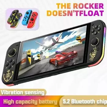 Для игровой консоли Switch Joypad Wireless Bluetooth 5.2 Joystick для ПК Yuzu/Lite Cons Joystick с двойной вибрацией 6-осевой контроллер