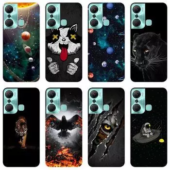 Для infinix 12 Pro X668 чехол Мягкая силиконовая задняя крышка чехол для телефона с мультяшным рисунком Инновационный чехол For infinix Hot 12 Pro