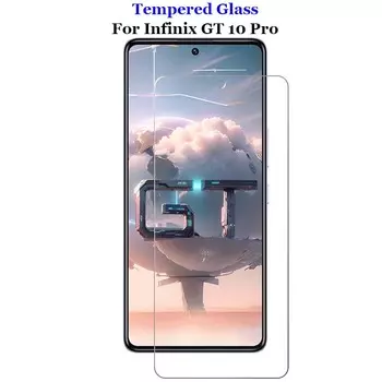 Для Infinix GT 10 Pro 6,67 Прозрачное закаленное стекло 9H 2.5D Премиум Защитная пленка для экрана Взрывозащищенная защитная пленка Закаленная защита 1 Pcs (GT 10 Pro) чистый