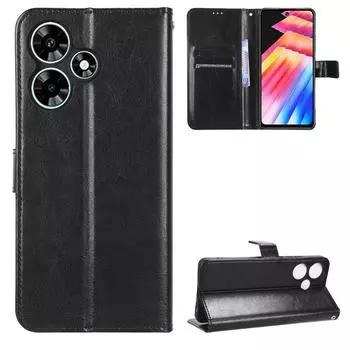 Для infinix Hot30 Play Note 30 VIP Hot30i NFC Note 30 5G 30i Note30 Pro чехол-книжка из искусственной кожи чехол-кошелек для телефона For infinix Hot 30 чёрный