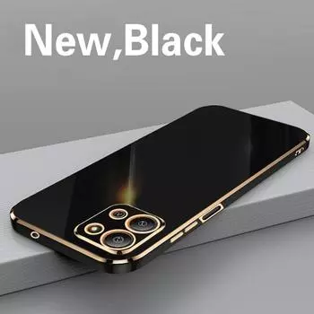 Для Infinix Hot 11 2022 X675 защитный гальванический противоударный чехол Infinix Hot 12Pro X668C 20S чехол силиконовый мягкий ТПУ Hot 12 Pro X668C чёрный