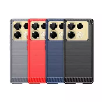 Для infinix Note 40 Pro 5G Чехол infinix Note 40 Note 40 Pro Plus Чехол Матовый ударопрочный TPU Задняя крышка infinix Note 40 Pro 5G infinix Note40Pro 5G чёрный