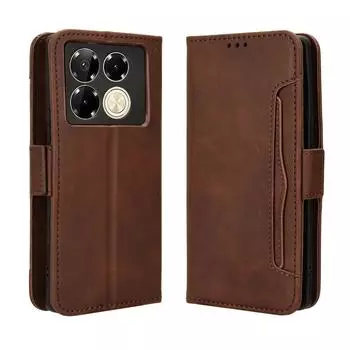 Для Infinix Note 40 Pro 5G X6851 Роскошный кожаный чехол-бумажник-книга Съемный держатель для карт Infinix Note40 Pro PLUS X6851B Note 30 VIP-сумки Infinix Note 40 4G синий/глубокий