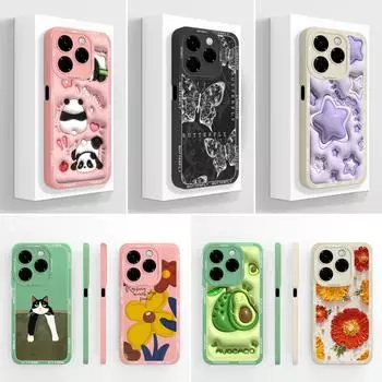 Для Infinix Smart 9 Hot 50 50i Pro Plus Note 40X Zero 40 4G 5G бампер Capa мягкий силиконовый авокадо мультяшный узор анти-падение Shell для Infinix новый чехол Infinix Note 40X 5G