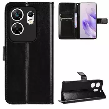 Для infinix Zero 30 Zero30 4G X6731B чехол-книжка-бумажник из искусственной кожи чехол для телефона For infinix Zero 30 4G чёрный