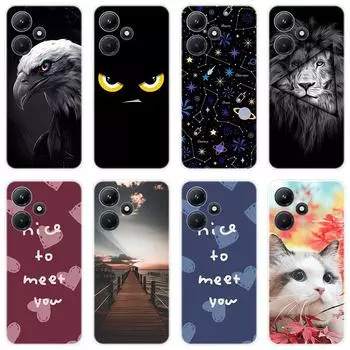 Для infinixHot 30i Hot30i NFC чехол Мягкая силиконовая задняя крышка Чехол для телефона с рисунком из мультфильма Инновационный чехол For infinix Hot 30i NFC