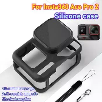 Для Insta360 Ace Pro 2 силиконовый защитный чехол корпус силиконовый чехол крышка объектива для Insta360 Ace Pro2 экшн-аксессуар
