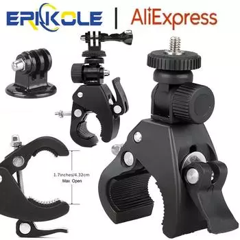 для Insta360 держатель для крепления на руль велосипеда мотоцикла для GoPro Hero 13 12 11 10 YI 4K SJCAM DJI OSMO аксессуары для экшн-камер