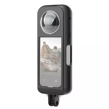 Для Insta360 X3 PULUZ металлическая защитная клетка корпусная рамка с защитой объектива чёрный