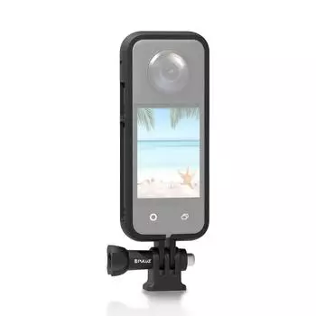 Для Insta360 X3 PULUZ Защитная рамка из АБС-пластика с адаптером и винтом(черный) чёрный