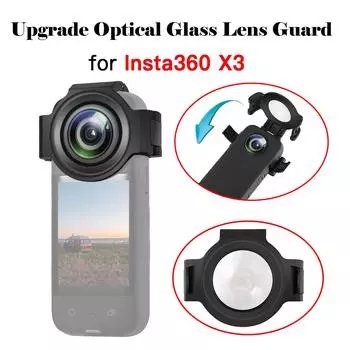 Для Insta360 X3 Upgrade Optical Glass Lens Guard Protector Cover 9H Закаленное стекло Protector для Insta 360 X3 Camera Accessories