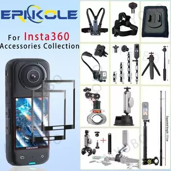 Для Insta360 X4 аксессуары защитная пленка нагрудный ремень для Insta 360 Gopro DJI Osmo экшн-камера крепление для езды на мотоцикле