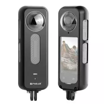 Для Insta360 X4 PULUZ металлическая защитная клетка корпус корпуса с защитой объектива (черный) чёрный