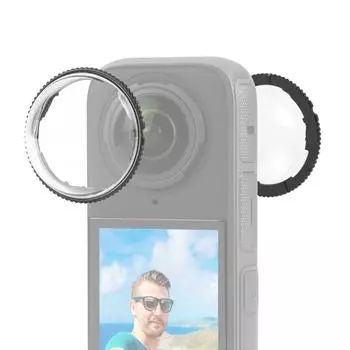 Для Insta360 X4 PULUZ Rotation PC Защитная крышка объектива (прозрачный) прозрачный
