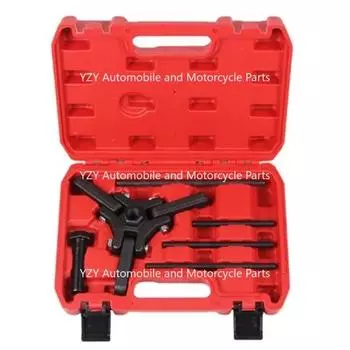 Для инструмента для балансировки гармоник, комплект съемника шкива коленчатого вала, трехкулачковый инструмент для разборки шкива ремня, подходит для Chrysler