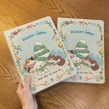 Для iPad Air4/5 защитный чехол в стиле книги с гнездом для ручки для Air6 Pro2024 11 Air1/2 9.7 Mini7/6 8.3 Pro2022/21 пылезащитный чехол iPad 2021 Gen910.2