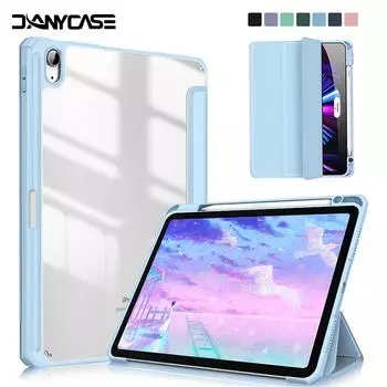 Для iPad Air 5/4 10,9 2022 года, чехол 2021 Pro 11 12,9 Mini 6 8,3 дюйма, 2019 10,2, 7/8/9-го поколения, чехол 2018 9,7 5/6, 2022, 10-й чехол 2021 iPad Mini 6 чёрный