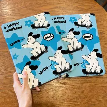 Для iPad Air 5/4 9,7 2018/17 Air3 10,5 Mini4/5 с мультяшным рисунком iPad Gen6/5 Mini6 10,2 Gen9 Gen8 Gen7, откидная подставка, силиконовая защита iPad 2021 Gen910.2