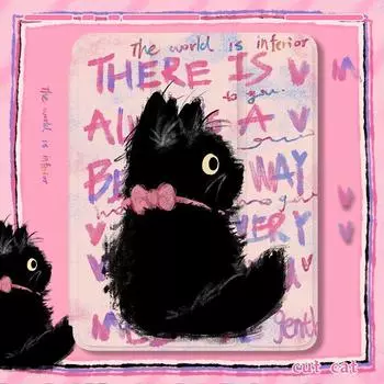 Для iPad Gen10 2022 высококачественный чехол для планшета с милым граффити котом для ipad Air10.5 mini4/5 ipad10.2 ipad 5, силиконовый мягкий чехол из искусственной кожи с мягкой спинкой iPad 2021 Gen910.2